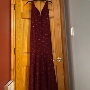 Maroon Prom Dress